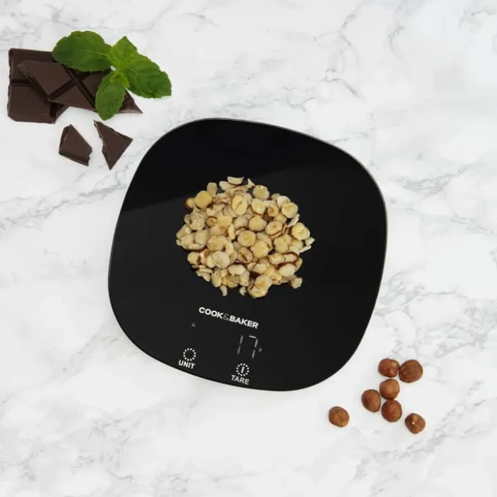 Cook & Baker Køkkenvægt Vejekapacitet: 5 kg - Tarafunktion - Sort