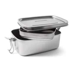 Cook & Baker Madkasse H 8,5 x B 13,5 x L 19 cm - Genanvendt rustfrit stål