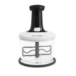 Cook & Baker Minihakker H 19,5 x B 16 x L 16 cm - Plastik/Rustfrit stål - Hvid/Grå