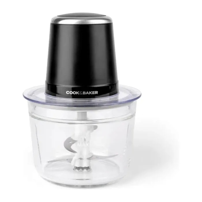 Cook & Baker Minihakker 0,6/1 liter - 250 watt - Sort