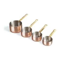 Cook & Baker Målesæt - 4 dele 60/80/125/250 ml - Stål - Rosaguldfarvet