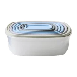 Cook & Baker Opbevaringsboks - 7 stk. 0,2/0,3/0,55/1/1,6/2,6/4,4 liter - Plastik - Multifarvet