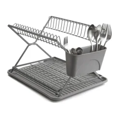 Cook & Baker Opvaskestativ H 26 x B 31,5 x L 43 cm - Plastik/stål - Grå