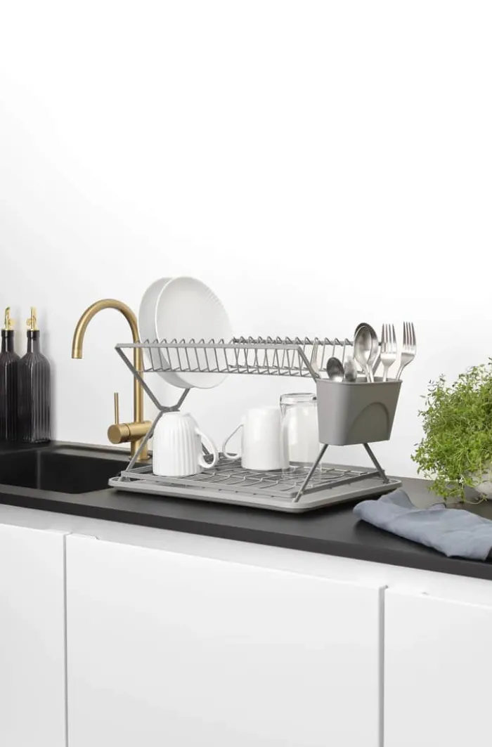 Cook & Baker Opvaskestativ H 26 x B 31,5 x L 43 cm - Plastik/stål - Grå