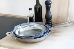 Cook & Baker Pandebeskytter - 3 stk. Ø 27/34/38 cm - Filt - Grå