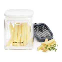 Cook & Baker Pommes Frites Hakker H 17 x B 13 x L 10,5 cm - Plastik/Rustfrit stål - Hvid/Grå