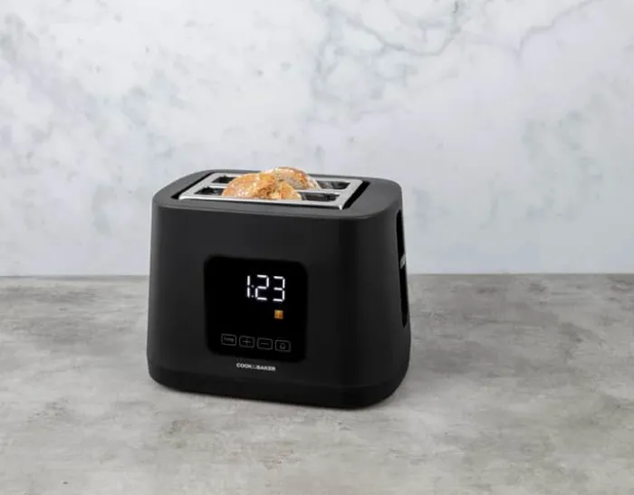Cook & Baker Premium Brødrister 2 skiver - 8 programmer - Inkl. Rist