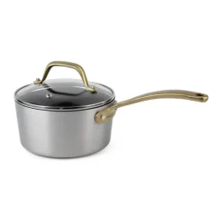 Cook & Baker Premium Kasserolle 1,3 liter - Genanvendt aluminium - Sølvfarvet/guldfarvet