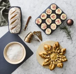 Cook & Baker Premium Muffinform Til 12 stk. - Silikone - Grå