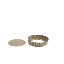Cook & Baker Premium Tærteform Ø 15 cm - Carbonstål - Guldfarvet