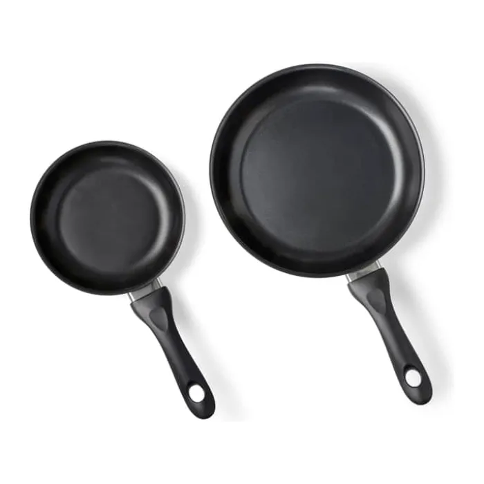 Cook & Baker Pro Pandesæt - 2 dele Ø 20/28 cm - Keramisk belægning - Sort