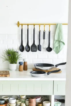 Cook & Baker Pro Pandesæt - 2 dele Ø 20/28 cm - Keramisk belægning - Sort