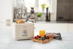 Cook & Baker Retro Brødrister 1050 watt - 2 skiver - Beige