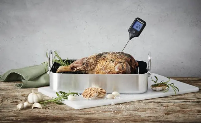 Cook & Baker Stegetermometer Måler op til 250° C - Rotationsdisplay - Baggrundsbelysning