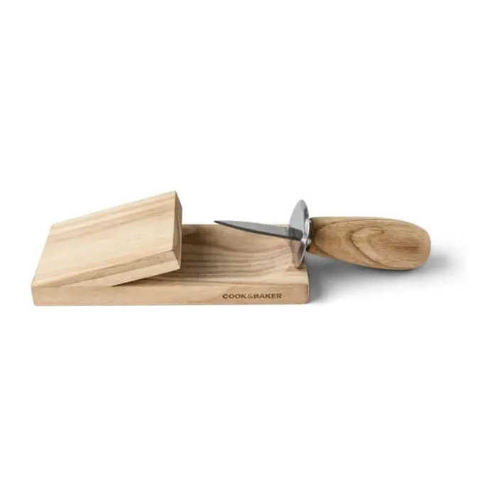 Cook & Baker Østerskniv L 18 cm - Bøgetræ/rustfrit stål