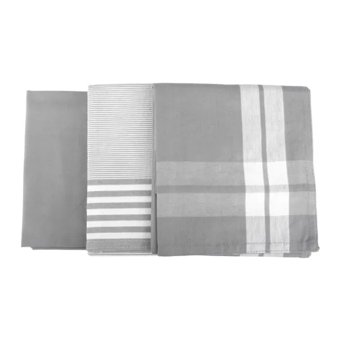 Cook & Baker Viskestykke - 3 stk. B 50 x L 70 cm - Økologisk bomuld - Grå