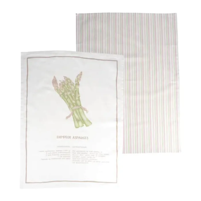 Cook & Baker Viskestykke - 2 stk. B 50 x L 70 cm - Bomuld - Asparges