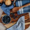 Cook & Baker Viskestykke - 3 stk. B 50 x L 70 cm - Økologisk bomuld - Lyseblå