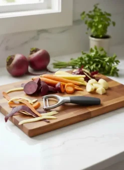 Cook & Baker Y-Skræller L 16 cm - Stål/plastik - Grå