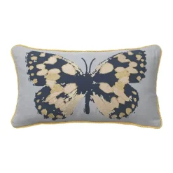 Cozy Living Butterfly Pyntepude H 45 x B 25 cm - Bomuld - Ocean
