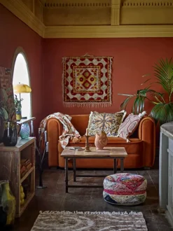 Creative Collection Asu Pyntepude B 50 x L 50 cm - Viskose - Brun