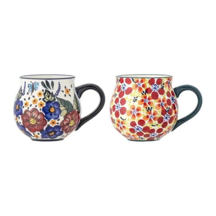 Creative Collection Florist Kop - 2 stk. 33 cl - Stentøj - Multifarvet