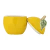Creative Collection Krukke m. låg - Limone Ø 9 x H 12 cm - Stentøj - Gul