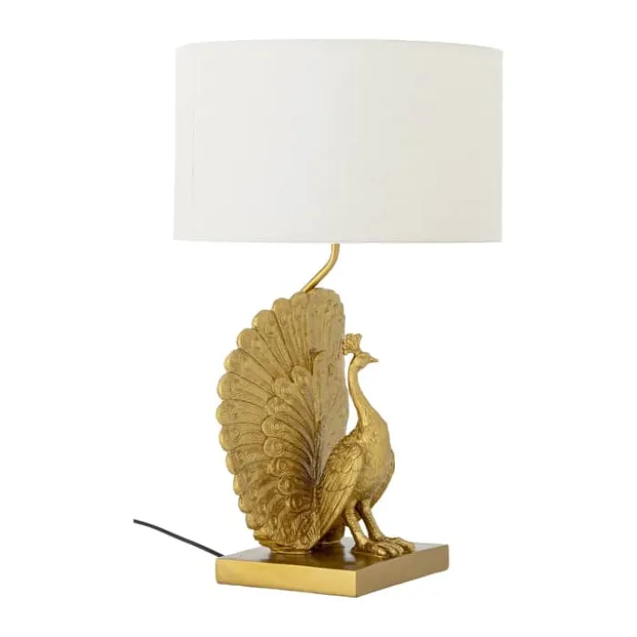 Creative Collection Peacock Bordlampe Ø 35,5 x H 58,5 cm - Polyresin - Guldfarvet
