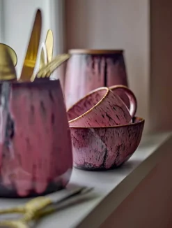Creative Collection Rayen Krus - 4 stk. 39 cl - Stentøj - Lyserød