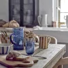 Creative Collection Tabby Kande 1,1 liter - Glas - Blå