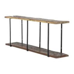 Creative Collection Tallymay Hylde H 53 x B 25,5 x L 140 cm - Genanvendt træ/metal - Brun
