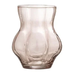 Creative Collection Tava Vase Ø 18 x H 20 cm - Glas - Lyserød