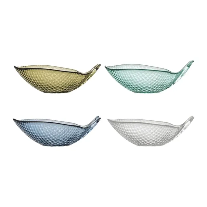 Creative Collection Yuta Skål - 4 stk. B 10,5 x L 14 cm - Glas - Multifarvet