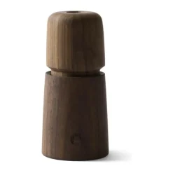 CrushGrind Stockholm Mini Salt/peber Kværn Ø 5 x H 11 cm - Valnøddetræ- Natur