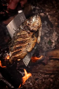 CrushGrind Viking Chef Kniv L 23 cm - Valnøddetræ/stål - Natur