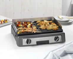 Cuisinart Plancha Elite Bordgrill PL50E 2200 Watt - Kan stege og grille til hver sin side