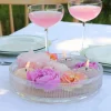 Deluxe Homeart Flydelys - 2 stk. Ø 6 x H 3 cm - Plastik/Resin - Rose