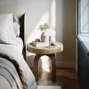 Deluxe Homeart Ikon Smooth LED Bordlampe H 24 cm - Plastik/jern - Lysegrå