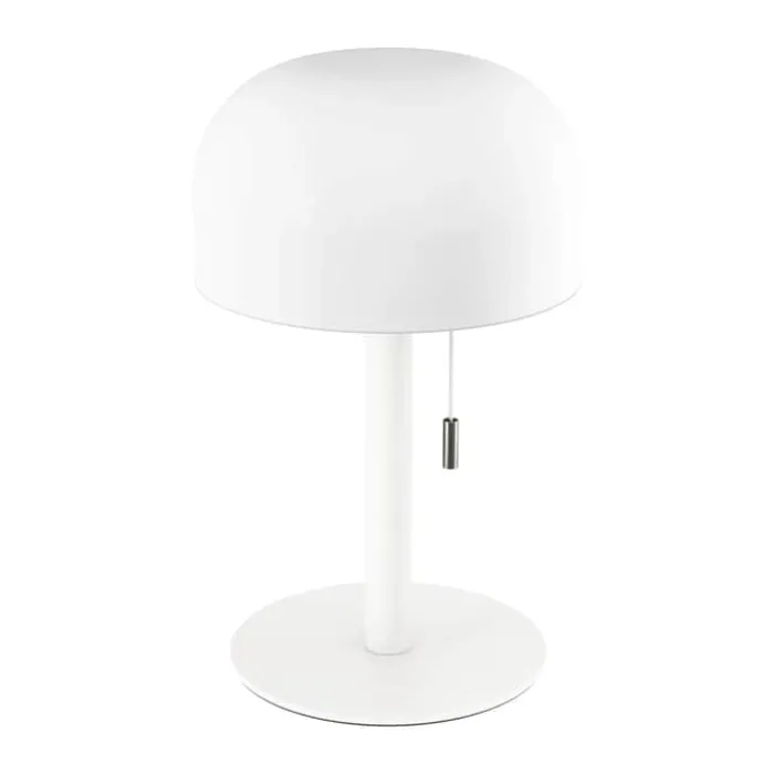 Deluxe Homeart Ikon Smooth LED Bordlampe H 24 cm - Plastik/jern - Hvid