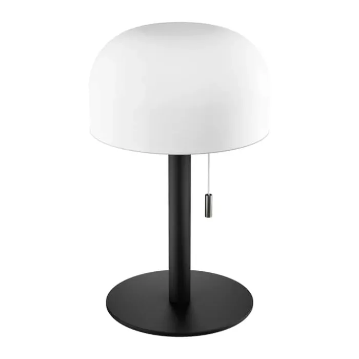 Deluxe Homeart Ikon Smooth LED Bordlampe H 24 cm - Plastik/jern - Sort