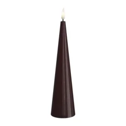 Deluxe Homeart LED Keglelys H 20 cm - Bourgogne