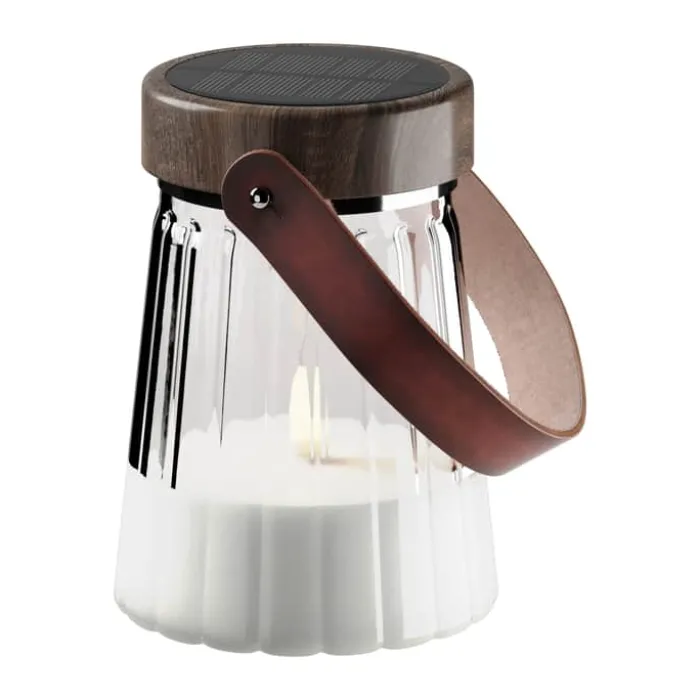 Deluxe Homeart LED Lanterne H 13 cm - Stearin - Hvid