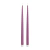 Deluxe Homeart Real Flame LED Kertelys m. lak - 2 stk. Ø 2,2 x H 38 cm - Stearin - Magenta