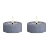 Deluxe Homeart Real Flame LED Fyrfadslys - 2 stk. Ø 6,1 cm - Ice blue
