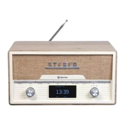 Denver Retro Anlæg MDA-525LW Cd, Bluetooth, DAB og FM - AUX-indgang og USB-port