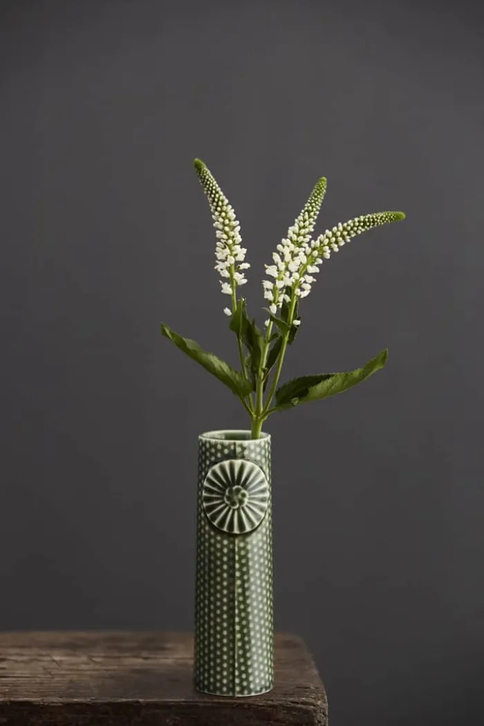 Dottir Pipanella Dot Vase H 12,5 cm - Porcelæn - Grøn