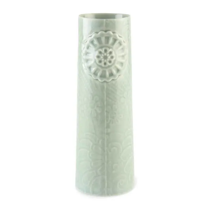 Dottir Pipanella Flower Vase H 15 cm - Porcelæn - Celadon