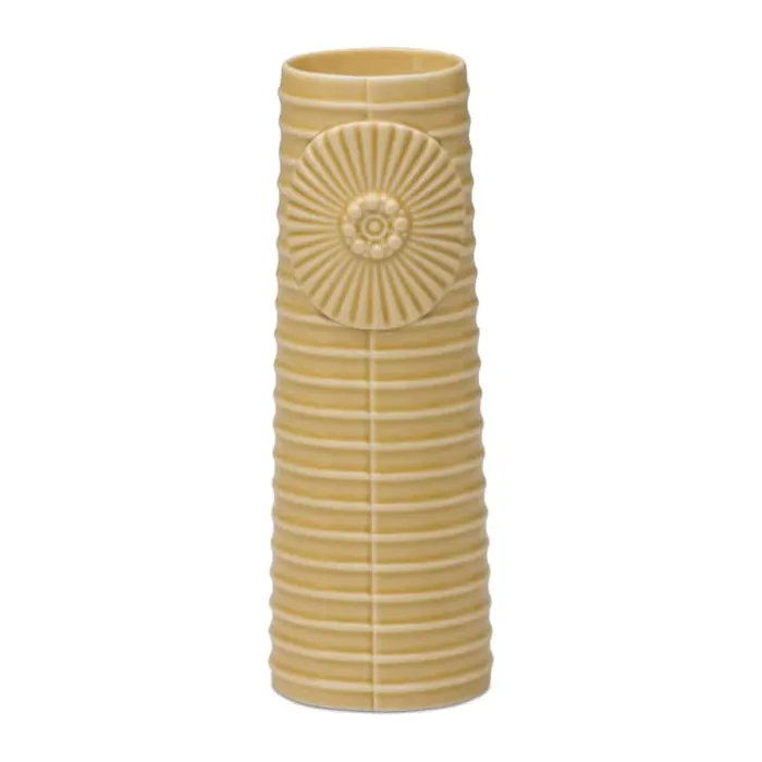 Dottir Pipanella Lines Vase H 16,5 cm - Porcelæn - Curry