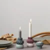 Dottir Samsurium Stabelbar Lysestage - 2 dele Ø 6,8 cm - Porcelæn - Blå