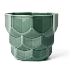 Dottir Samsurium Urtepotteskjuler Ø 16,9 x H 14,4 cm - Porcelæn - Spruce